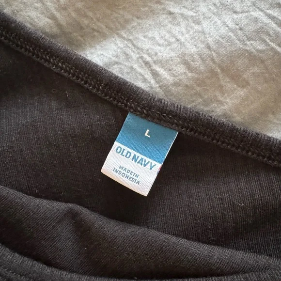 One-Shoulder Ribbed Top - Black - Picture 2 of 2